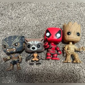 Random Marvel Funko Pop Bobble Vinyl Figures Set